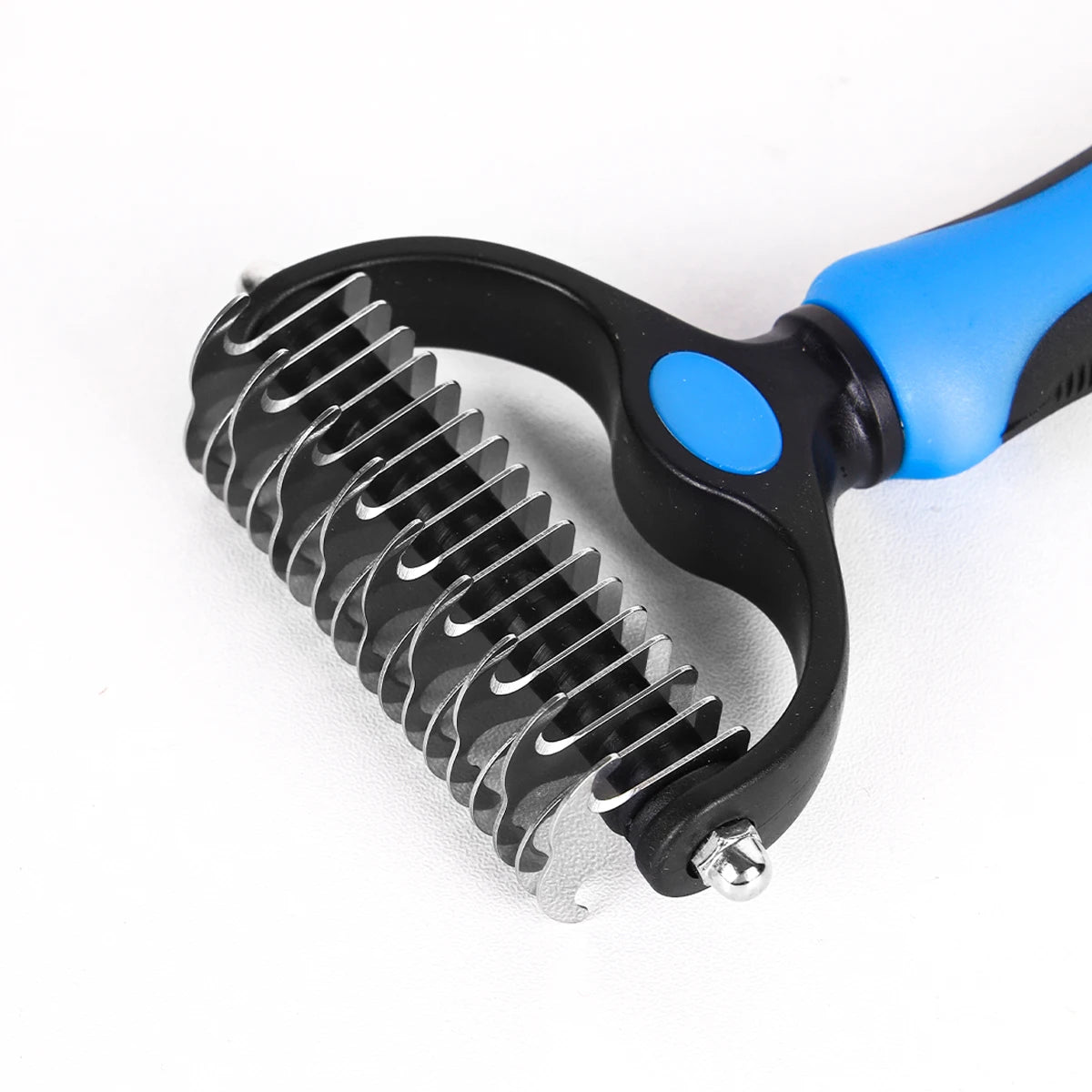 Pet Grooming Brush Double Sided Shedding Comb for Dogs and Cats