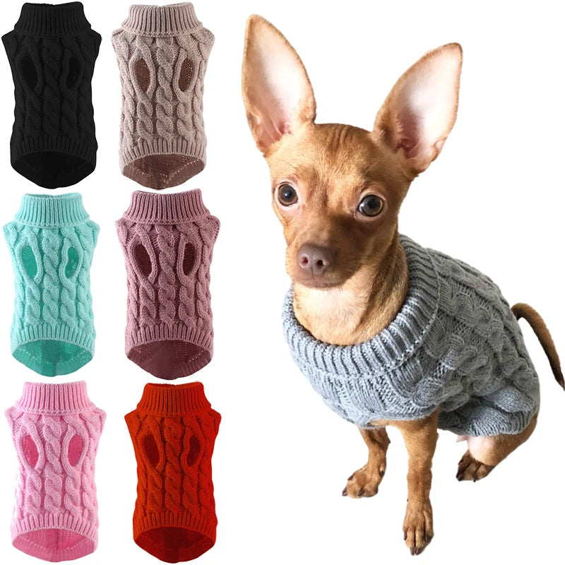 Sweater for dogs, and Cats - Winter Pet Turtleneck 