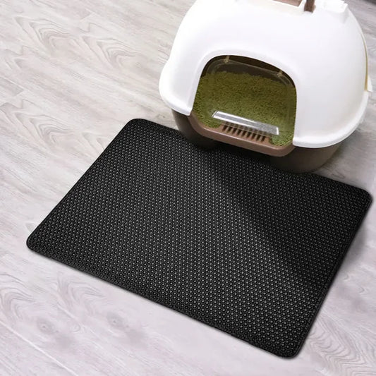 Double Layer Waterproof Cat Litter Mat - Non-Slip & Washable!